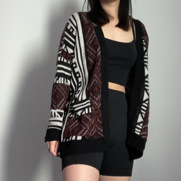 Ecote Sweaters - Ecotè Tribal/Aztec Cardigan